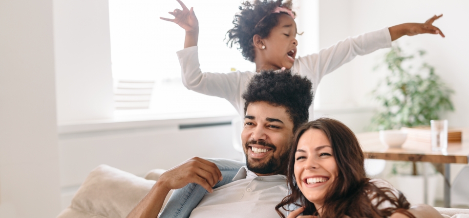 Happy Couple with Daughter